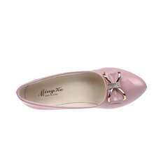 Geeyea A Pair Of Women's High Heels With A Chunky Heel And A Bow Embellishment. Available In A Variety Of Vibrant Colors, These Shoes Are Versatile Enough For Both Work And Parties, Making Them Easy To Match With Any Outfit. - 淡紫色 - 查看 7