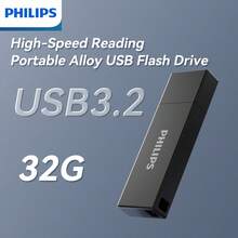 PHILIPS Efficient USB 3.2 Data Transfer Flash Drive, Provides Rapid Data Response To Optimize Your Workflow. Boasts A Minimalist Metallic Finish And A Space-Saving Compact Design, Delivering A Trustworthy Mobile Storage Solution. - Grey - View 13