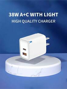 30W GaN 超快充电器,USB+Type-C 双端口设计,兼容 USB-A 和 USB-C 数据线,支持同时为两台设备快速充电。兼容 17/16/15 和三星 S25/S24/S23/S22 系列——是居家、办公和旅行的理想之选,也是感恩节/圣诞节礼物、充电器/墙式充电器、圣诞礼物/家庭礼物的完美之选。适用于多人充电、多设备充电、家庭充电需求以及办公桌充电。家用办公手机充电器,多端口高输出功率。 - 查看 5