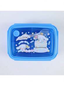 Sanrio Hello Kitty & Friends 三件套保温午餐套装，包括便当盒、手提袋和水壶，紫色，随机印花，适合上学、上班、露营和野餐。