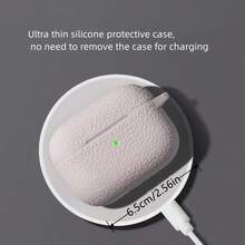 适用于 Pro 3/4/Air 4 的保护壳，荔枝纹理保护套，超薄硅胶材质，精准开孔，防指纹防尘 - 白色 - 查看 4