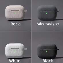 适用于 Pro 3/4/Air 4 的保护壳，荔枝纹理保护套，超薄硅胶材质，精准开孔，防指纹防尘 - 白色 - 查看 8