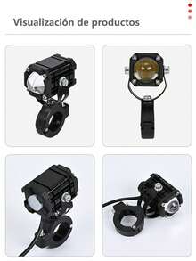 2pcs LED Auxiliary Headlights With Dash 4 Mode For Car Motorcycle - 紅色 - 查看 5