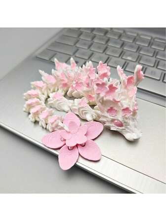 1 pieza Modelo de simulación de dragón de Sakura impreso en 3D, figura de animal de simulación articulada, regalo de material PLA