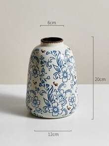 Wazony ceramiczne w stylu vintage, antyczna niebiesko-biała porcelana, nowoczesny stolik do herbaty w stylu chińskim, do salonu, kwiaty odżywcze, kompozycje kwiatowe, ozdoby dekoracyjne