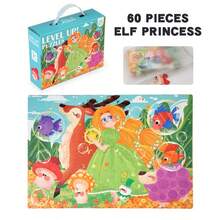 60 Gift Box Puzzles, 3-6 Years Old With Large Puzzles, Educational Toys And Games > Puzzles > Jigsaw Puzzles Parent-Child Interactive Toys Christmas And Halloween Gifts.