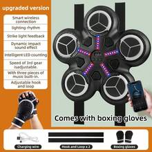 Kids & Adults Music Boxing Machine - Wireless Wall-Mounted Boxing Pad With Gloves, Rhythm Lights And 2-Player Battle Mode, Home Fitness Gear | Sports Toy Gift For Boy, Boys, Girls & Teens (Ages 3+), Perfect For Halloween, Christmas, Easter & Birthdays - 彩色 - 查看 11