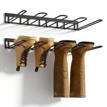 1pc Wall Mounted Boots/Shoes Rack, Suitable For Tall Boots And Cowboy Boots