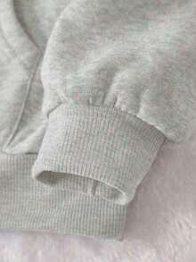 Sudadera de poliéster de 260g - Gris Claro - Ver 3