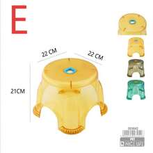 Banqueta de cristal em 5 estilos / Banqueta em PET/PP de cor aleatória / Banqueta para banheiro para trocar sapatos - Banqueta de cristal multiestilo