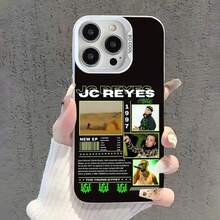 Jc Reyes Tour 2025 funda de teléfono para 17,16,15,14,13,12,11,Pro,Max,Plus  blanco caramelo mate cubierta a prueba de golpes - Z4 - Ver 6