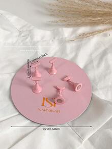 Decoraciones de arte de uñas - Placa base magnética de metal con diseños impresos de mariposas y princesas de colores, puntas de uñas variadas, soporte de exhibición de arte de uñas coreano, accesorios y suministros personales DIY para fotografía