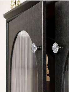 Diamond Handle Set, Multi-Color Options To Enhance Home Decor, Transparent Crystal Handles, Diamond Cut Face Drawer Cabinet Door Pulls, Single Hole Wardrobe Cabinet Handles - Multicolor - View 5