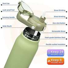 Insulated Water Bottles For Outdoor - 彩色 - 查看 2