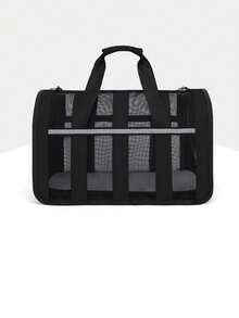 Mochila Portamascotas Tallas S, M, L | Ideal para Distintos Tamaños y Peso - Negro - Ver 6