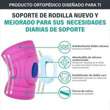 Rodillera Ortopedica, Rodillera Ortopédica, Rodilleras de Esponja Gruesa,Rodillera Ajustable con Estabilizadores Lateral,Rodillera Ortopedica para Dolor de Rodilla, para Recuperación de Lesiones y Aliviar ACL, LCL, MCL, Artritis ()(Rosa) - Multicolor - Ver 3