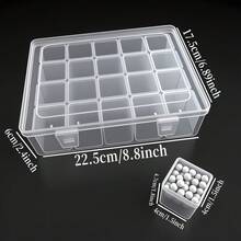 Hộp đựng hạt nhựa trong suốt 20 ngăn có nắp - Lý tưởng để sắp xếp các vật dụng nhỏ, trang sức và đồ dùng thủ công - Thiết kế tiết kiệm không gian, phù hợp cho việc sắp xếp nhà cửa, văn phòng hoặc phòng thủ công, lưu trữ đồ thủ công | Hộp đựng trong suốt | Hộp nhựa bền, hộp đựng trang sức, trang trí phòng - 20G47FH2260H - Xem 9