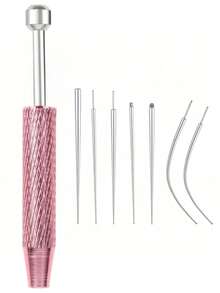 Piercing Cone Ball Clamp Tool, For Jewelry Replacement - Flat Base Earring Piercing Gun, Ear Nose Lip Piercing Kit - Steel - View 15