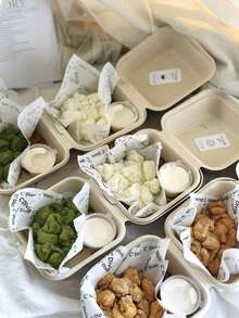 50/100pcs Non-Stick Baking Parchment Paper, Grease-Proof Wax Paper, Suitable For Pastries, Burgers And Cakes - White - View 5