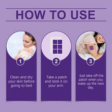 60pcs Lavender Scented Body Care Patches, Infused With Lavender, Hops & Rose Essential Oils, Gentle Fragrance For Relaxing Nighttime Care