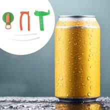 Generic Tapa y soporte para latas de refresco, soporte para latas de bebidas con asa, tapas portátiles con para de 12 para clubes, hogares, jugos, Azul - Verde - Ver 5