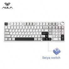 F99 PRO Custom Mechanical Gaming Keyboard Tri-Mode Wireless Hot-Swappable Gasket Mount Structure Pre-Lubed Linear Switches RGB Backlighting PC Peripheral - 彩色 - 查看 18