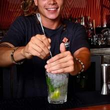 Cocktail Muddler And Stirring Spoon Set Stainless Steel Bar Tool For Mixing Mojitos And Fruit Drinks Long Handle - 1 - 查看 6