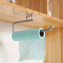 1pc,Under-Cabinet Tissue Holder Dispenser (No-Drill) For Kitchen And Bathroom, Door-Hanging Tissue Rack With User-Friendly Design. - Multicolor - View 4