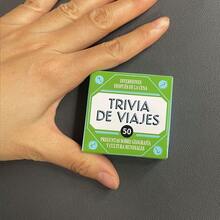 Travel Fun Q&A--A Popular Spanish Mini-Card Game, Containing 50These Cards Are Perfect For Playing With Family And Friends, And Also Make Great Party Games As Holiday Gifts. - Green Box Mini - View 7