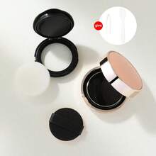 1件套可填充化妆品收纳盒 - 包括镜子、粉扑、镊子和勺子，时尚迷你便携设计，化妆品分装器，适用于粉底液、BB霜等小样，便携式翻盖气垫粉盒，日常化妆必备，迷你空气垫粉盒。价格实惠，适合作为圣诞礼物，化妆品，化妆工具，便宜好物，礼物，女士礼物，圣诞礼物 - 彩色 - 查看 12