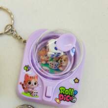 迷你翻蛋挤压玩具钥匙扣，可爱过家家煎蛋玩具，创意包包挂饰兼钥匙链，治愈系小礼物 - 彩色 - 查看 13