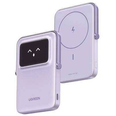 Power Bank Inalambrico 5000mAh Carga Rápida USB-C Color Purple