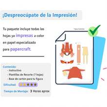 Gato Decoración Navideña para Interiores, Papercraft en 3D, Regalo de Navidad de Origami-Papiroflexia, Adorno Armable, Manualidad de Entretenimiento para Niño y Niña - 1 - Ver 3