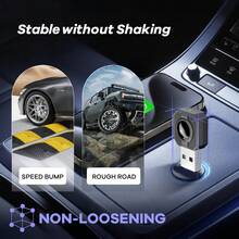 REMAX Adaptor Carplay wireless 2 în 1 compatibil cu Apple CarPlay și Android Auto; Dimensiune mini; Plug & Play; Adaptor wireless Car Play compatibil cu iPhone IOS 6+, Android 11+, conexiune rapidă și stabilă; Accesorii auto, accesorii auto super practice