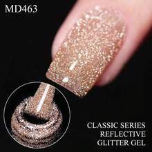 MSRUIOO 8毫升红色反光闪粉指甲油 - 超亮系列，半永久可卸甲油胶，适合美甲 - 彩色 - 查看 5