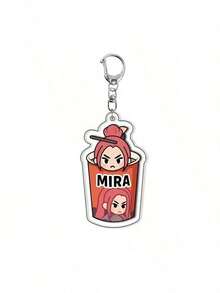 1-Piece Set: K-Pop Witch Hunting Girl Group Keychain, Anime Phone Charm, Car Keychain, Student Backpack Pendant, Bag Accessory, Bag Chain, Gift
