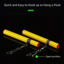 12pcs Plastic Head Swivel Sea Fishing Balance Strong Pin Skewer Hook Holder Anti-Winding Tackle Sinker Slides Fishing Accessory - Multicolor - View 5