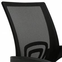 DASCK - Silla de Oficina Silla de Malla Altura Ajustable para Trabajo Silla Escritorio Ergonómica Giratoria - Gris - Ver 9