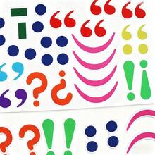 Quixorblex 28片装9色磁性贴纸套装 - 蒙特梭利幼儿园颜色和符号识别教育工具，英语课堂互动教学辅助工具，小学特殊培训和亲子游戏道具，生日派对装饰，家庭、学校和幼儿园早期教育用品 - 彩色 - 查看 11