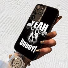 Yeah Buddy! levantamiento de pesas Impresión UV para iPhone 11/12/13/14/15/16 Plus/17 Pro Max (Regalos de Navidad seleccionados, regalos por el Día Nacional, regalos por el Día de la Independencia, regalos de San Valentín, regalos de cumpleaños, - Negro transparente - Ver 4