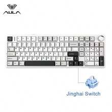 F99 PRO Custom Mechanical Gaming Keyboard Tri-Mode Wireless Hot-Swappable Gasket Mount Structure Pre-Lubed Linear Switches RGB Backlighting PC Peripheral - 彩色 - 查看 24