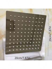 Một vòi sen vuông/vòi sen tròn áp lực cao bằng thép không gỉ, được làm từ thép không gỉ 304, kèm vòi phun, lắp đặt treo tường, không cần điện, phù hợp với trải nghiệm phòng tắm hiện đại. - Nhiều màu - Xem 13