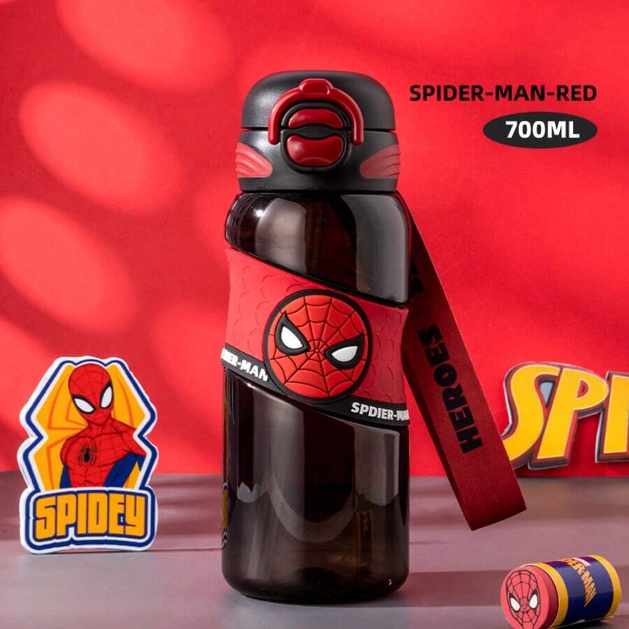 Disney Bình nước trẻ em  700ml dùng cho trường học Bình nước thể thao uống trực tiếp cho học sinh tiểu học nắp lớn - Nhiều màu - Xem 1