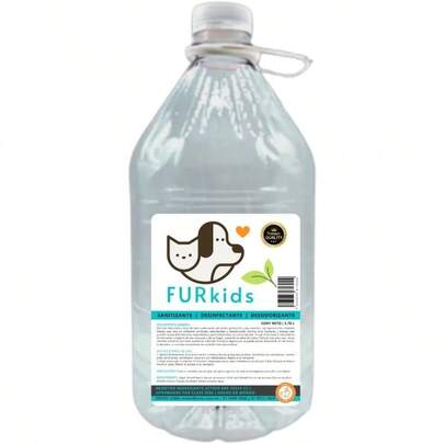 Spray Sanitizante Desinfectante y Desodorizante para Mascotas. Elimina Virus y Bacterias en Patas y Pelaje. Uso Diario Dura más de 24 Horas. Libre de Alcohol. 3.78 l