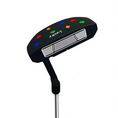 maxbase Golf Mallet Putter,Poker Pattern Fashion Black Golf Club, Golf Putters For Men, Golf Gift For Men