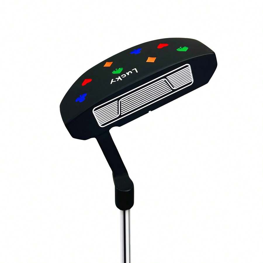 maxbase Golf Mallet Putter,Poker Pattern Fashion Black Golf Club, Golf Putters For Men, Golf Gift For Men - Black - View 1