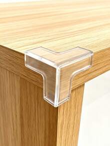 10pcs PVC Transparent Silicone Anti-Collision Corners, Coffee Table Edge Protectors, Anti-Collision Protection Corners And Edges, Strong Adhesive Corner Guards, Furniture Corner And Edge Safety Bumpers, Transparent L-Shape/Transparent Round