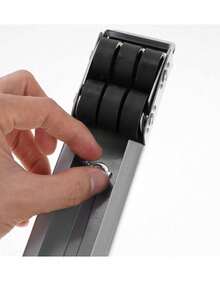 Soporte Base Con Ruedas Ajustable para Mover Electrodomésticos lavadoras, refrigeradores - Plateado - Ver 4