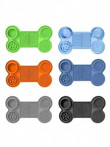 Silicone Pet Licking Slow Feeder, Bump Texture Prevents Choking, Universal Cat Dog Bowl, Fun Interactive Mealtime Toy