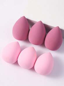 6pcs Makeup Sponges, Suitable For Cream And Powder Concealers, Loose Powder And Other Cosmetics Application - Multicolor - View 9